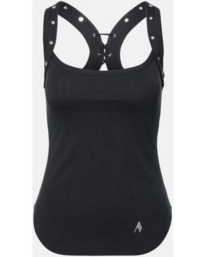 The Attico Cotton Top - Black