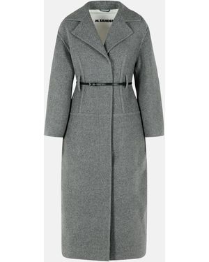Jil Sander Virgin Wool Coat - Gray