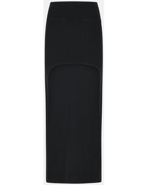 Courreges Long Skirt - Black