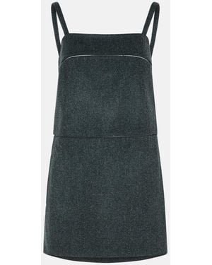 Max Mara 'Leale' Virgin Wool Dress - Gray