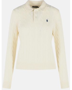 Polo Ralph Lauren Wool And Cashmere Blend Sweater - White