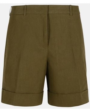 Jil Sander Linen Shorts - Green