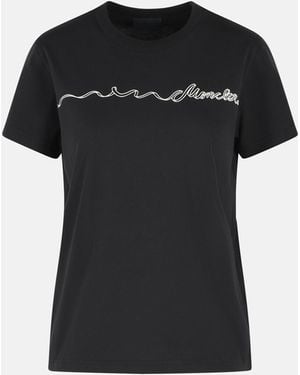 Moncler Cotton T-Shirt - Black