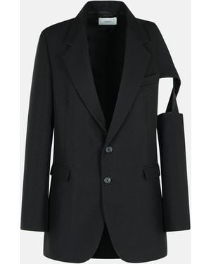 Coperni 'Cutout' Polyester Blazer - Black