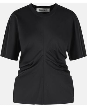 Rohe Draped T-Shirt - Black