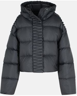 RAXXY Polyester Hooded Down Jacket - Black