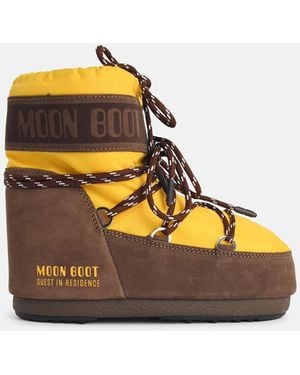 Moonboot 'Icon Low' Polyamide Boots - Orange