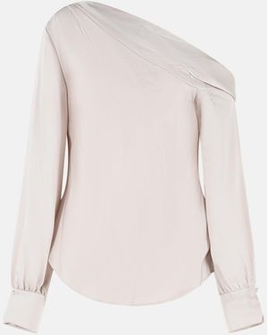Jonathan Simkhai 'Alice' One-Shoulder Top - Natural