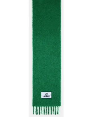 Marni Brushed Alpaca Blend Scarf - Green
