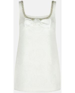 Self-Portrait 'Tulle' Polyamide Dress - White