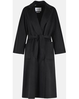 Max Mara 'Icon Ludmilla' Cashmere Coat - Black