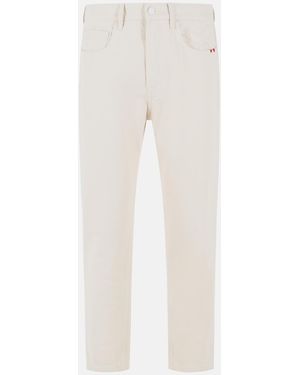AMISH 'Jeremiah' Ecru Cotton Jeans - White