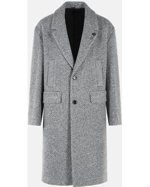 Lardini Virgin Wool Blend Coat - Gray