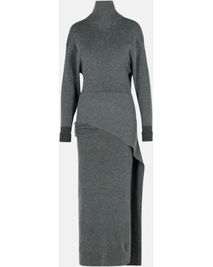 Lanvin Wool Blend Dress - Gray