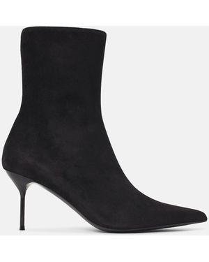 Paris Texas 'Lidia 70' 'Fondente' Suede Ankle Boots - White