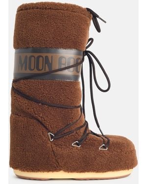 Moonboot Faux Fur Boot - Brown