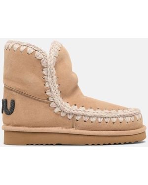 Mou 'Eskimo 18' Suede Ankle Boots - Natural