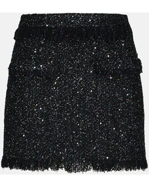 MSGM Wool Blend Skirt - Black