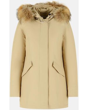 Woolrich 'Arctic' Cotton Blend Parka - Natural
