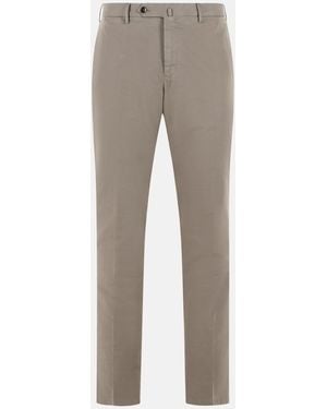 PT Torino 'Superslim Fit' Cotton Pants - Gray