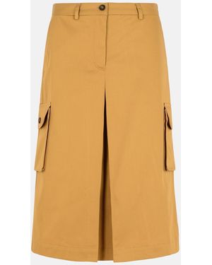 Maison Kitsuné 'Utility' Cotton Skirt - Natural