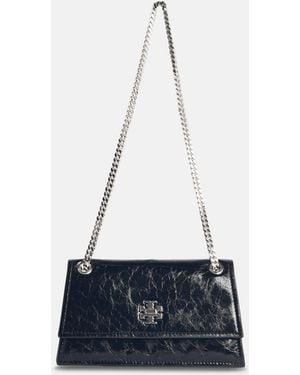 Tory Burch 'kira' Small Crossbody Bag With Leather Giretto Detai - White