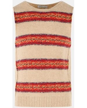 Dries Van Noten 'Manado' Alpaca Blend Vest - Red