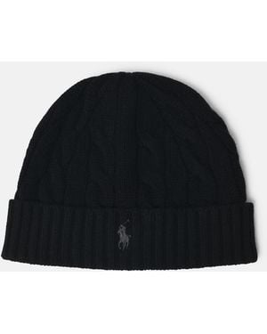 Polo Ralph Lauren Wool And Cashmere Beanie - Black