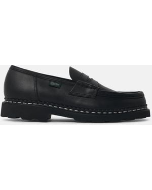 Paraboot 'Reims' Leather Loafers 'Lisse Noir' - White