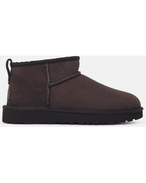 UGG 'Classic Ultra Mini' 'Dusted Cocoa' Suede Boots - White