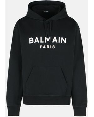 Balmain Cotton Sweatshirt - Black
