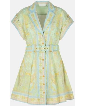 Zimmermann 'Acacia' Light Linen Dress - Green