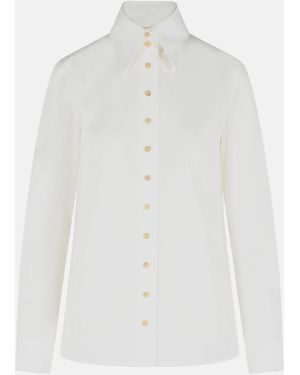 KHAITE 'Ivy' Cotton Shirt - White