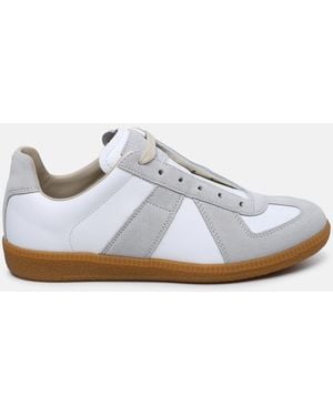 Maison Margiela Sneaker 'replica' in pelle di vitello bianca - Bianco