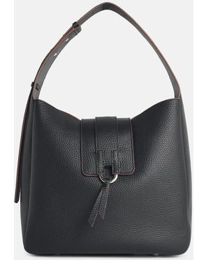 Hogan 'Hobo Trend' Leather Bag - Black