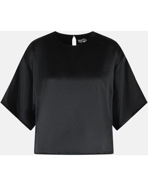 Jonathan Simkhai Acetate Blend Top - Black