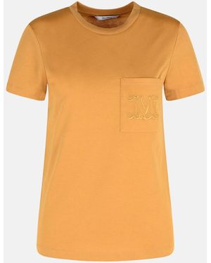 Max Mara Papaia Embroidered M T-Shirt in Blue | Lyst Max Mara Papaia Embroidered M T-Shirt in Blue | Lyst