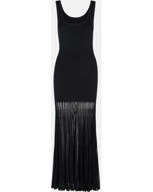 MICHAEL Michael Kors 'Scoop' Viscose Blend Dress - Black