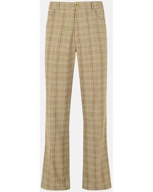 Amiri Virgin Wool Blend Pants - Natural