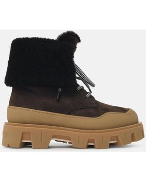 Moncler 'Peak Snowcap' Nubuck Boots - Black