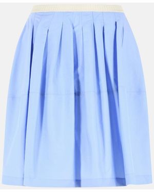Marni Iris Cotton Skirt - Blue
