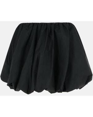 ROTATE BIRGER CHRISTENSEN 'balloon' Cotton Miniskirt - Black