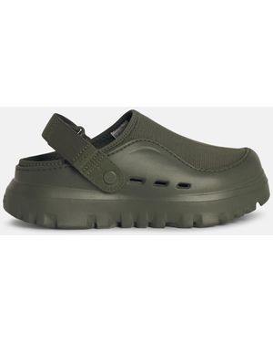 サンダル UGG M Peakmod Sandals - UGG - Synthetic - Black UGG BLACK PEAKMOD HEEL STRAP PLATFORM CLOG SANDALS, MEN US