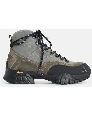 ROA 'Andreas Raw' Sage Nylon Boots - Green