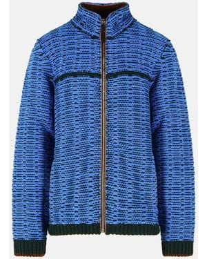 Marni Cotton Blend Jacket - Blue
