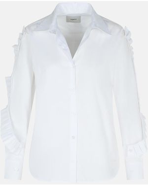 Coperni 'Ruffle' Cotton Shirt - White