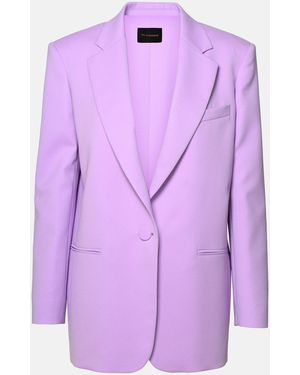 ANDAMANE Lilac Polyester Blazer - Purple