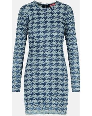 DIESEL Two-Tone Cotton Dress - Blue