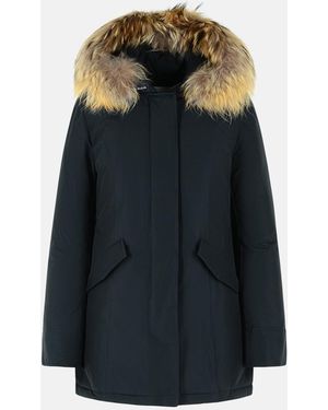 Woolrich 'Arctic' Cotton Blend Parka - Blue