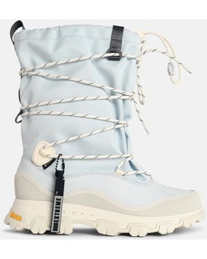 UGG High-Top Reef Leather Blend Boots - Blue
